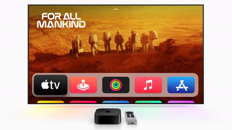 Apple TV 4K de 2022 avec sa télécommande assortie