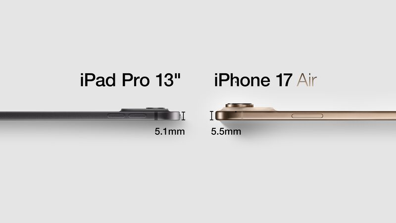 iPhone Air au châssis fin et au cadre en titane