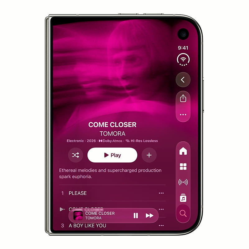 iPhone Duo replié avec son écran extérieur de 5,4 pouces