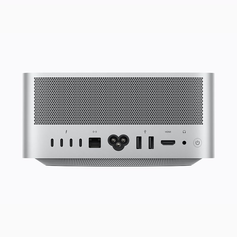 Panneau arrière du Mac Studio avec ses ports Thunderbolt 5