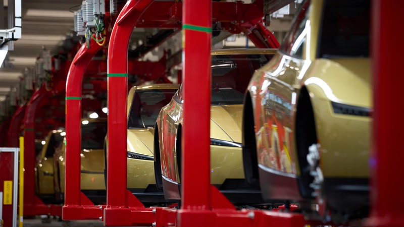 Production du Tesla Cybercab dans l’usine Giga Texas